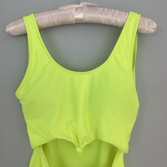 Neon Cut Out One Piece Swimsuit Size Medium - Picture 2 of 14